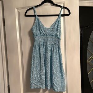 Blue Floral Women's Dress